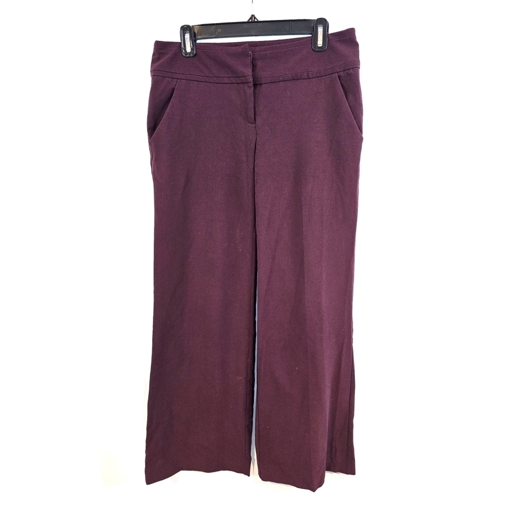 3/$25 New York & Company Size 6 Wine Colored Dress Pants Boot Cut